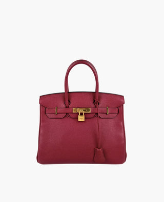 Hermès Birkin 30 Rouge Grenat Togo GHW