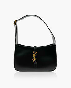 YSL Le 5 À 7 Hobo Bag In Black Smooth Leather