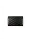 Saint Laurent Wallet Black in Grained Leather