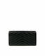 Saint Laurent Cassandre Large Flap Wallet Black Grained Leather