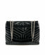 Saint Laurent Loulou Chain Large Bag in Black Quilted Y Leather