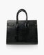 Saint Laurent Sac De Jour Embossed Crocodile Small Tote Bag Black