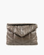 Saint Laurent Puffer Medium Bag in Quilted Gray Lambskin