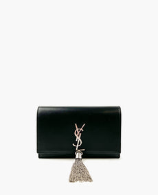 Saint Laurent Kate Monogram Small Black Calfskin