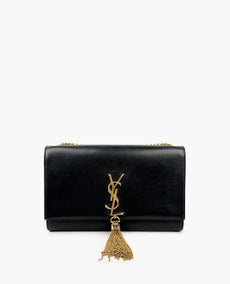 Saint Laurent Medium Kate Tassel Black Bag GHW