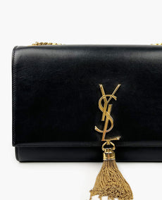 Saint Laurent Medium Kate Tassel Black Bag GHW