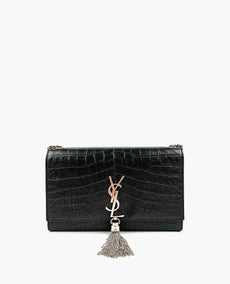 Saint Laurent Medium Kate Tassel Black Bag