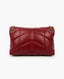 Saint Laurent Puffer Small Chain Bag In Quilted Red Lambskin