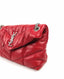 YSL Puffer Small Bag in Quilted Red Lambskin