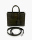 Saint Laurent Sac de Jour Nano Embossed Crocodile Shiny Leather Dark Green