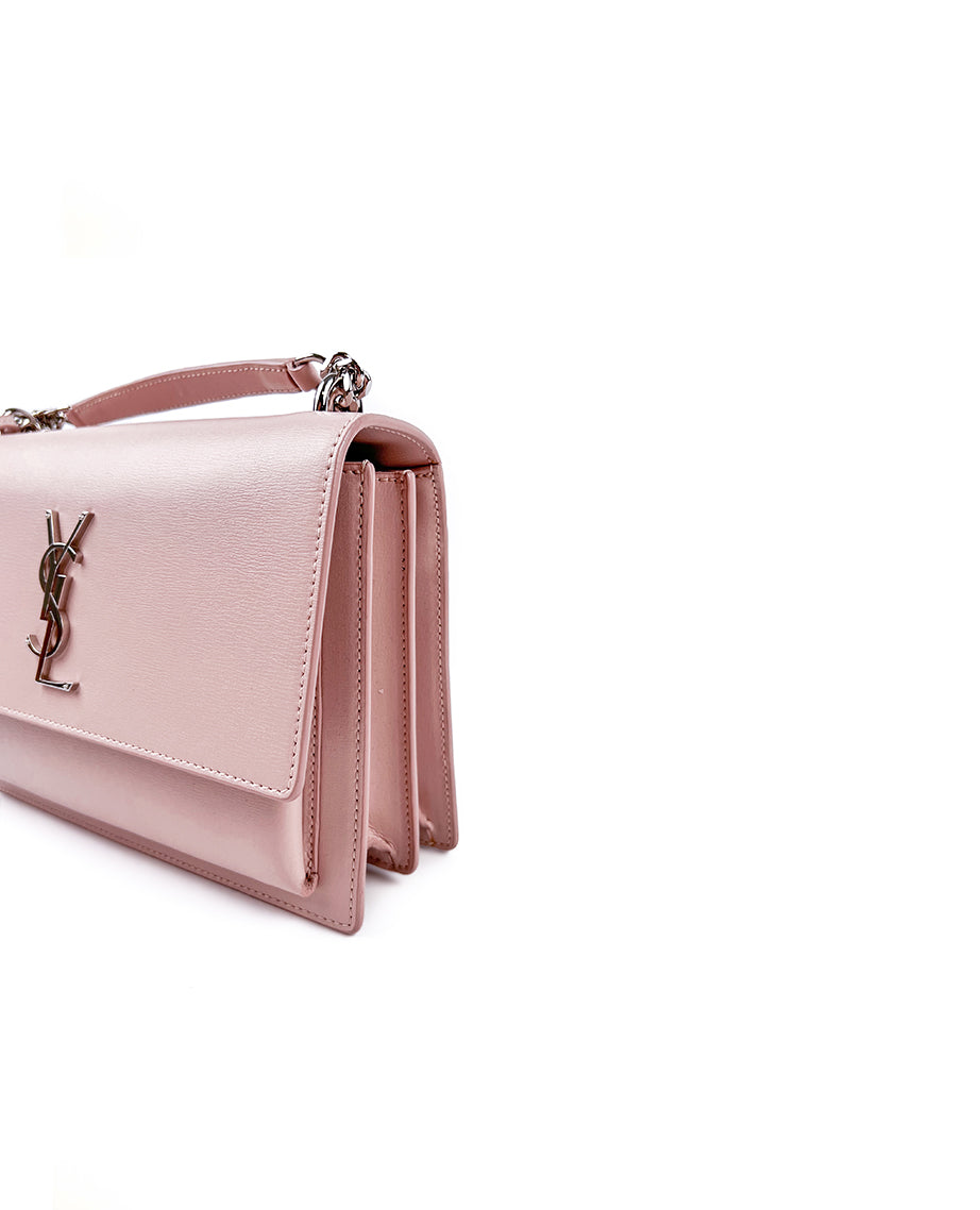 Saint Laurent Sunset Medium Pastel Pink SHW Luxury Helsinki