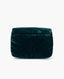 Saint Laurent Small Loulou Velvet Y Chain Bag in Green