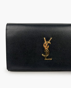 Saint Laurent Kate Medium Chain Bag Black