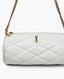 Saint Laurent Sade Mini Tube Quilted Vintage White Lambskin Bag