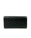 YSL Monogram Large Flap Wallet In Grain De Poudre Embossed Leather