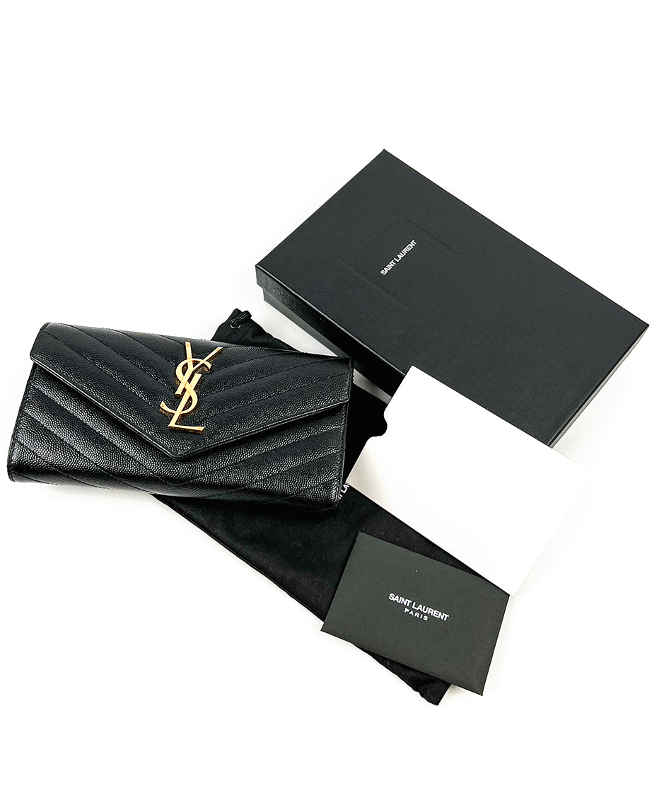 ysl large monogram wallet